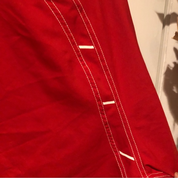 Vintage Y2K Nike Team Polyester Windbreaker Jacket in EUC Red & White - Picture 7 of 11